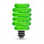 Green Coloured LED Light Bulb